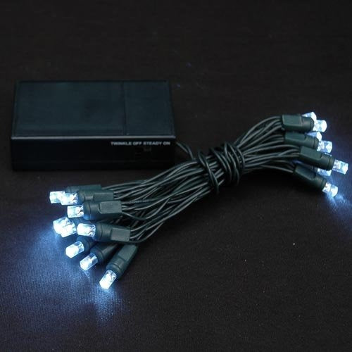 Kerstverlichting op batterij - 1 meter - 10 LEDs - Koud wit Kerstverlichting op batterij - 1 meter - 10 LEDs - Koud wit